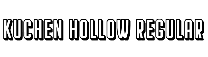 Kuchen Hollow Regular  baixar fontes gratis