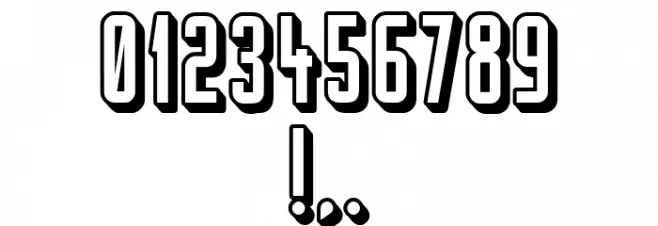 Kuchen Hollow Regular Font OTHER CHARS