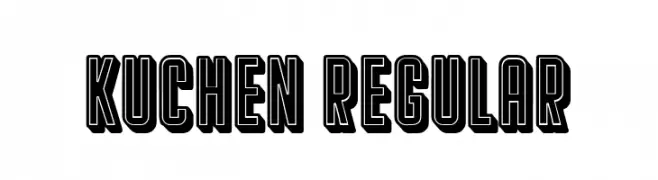 Kuchen Regular  font caratteri gratis