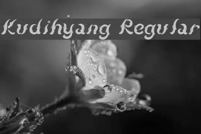 Kudihyang Regular Font examples