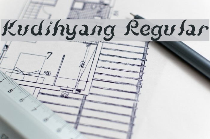 Kudihyang Regular Font examples