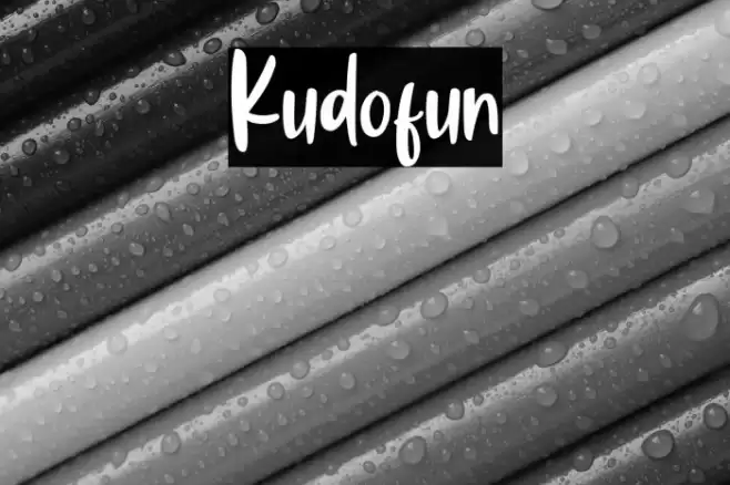 Kudofun Font examples