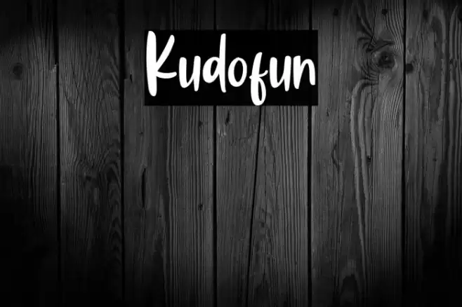 Kudofun Font examples