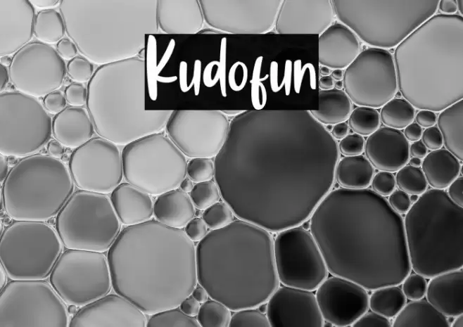 Kudofun Font examples
