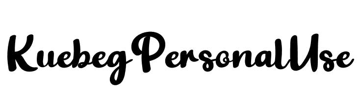 Kuebeg Personal Use  font caratteri gratis