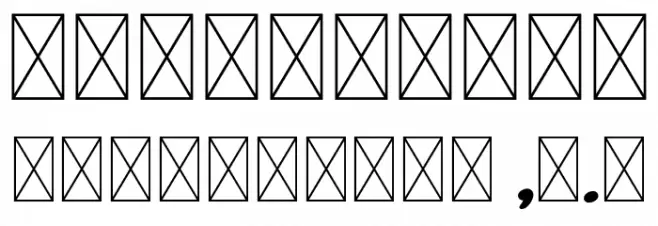 Kuebeg Personal Use Font OTHER CHARS