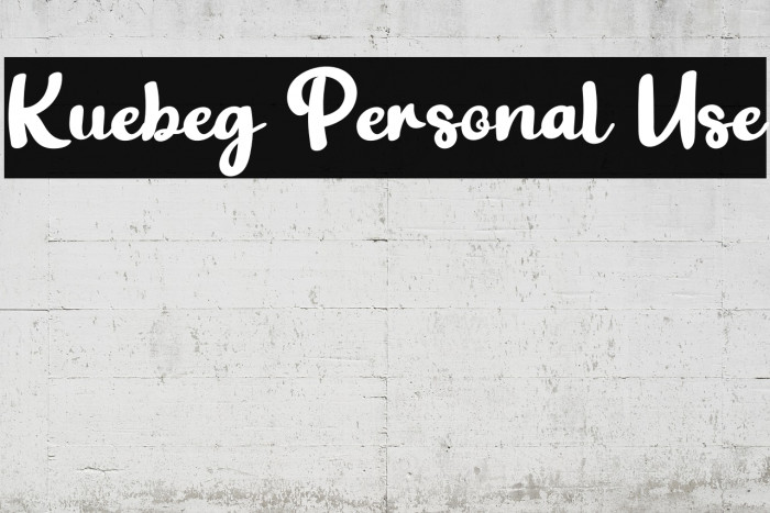 Kuebeg Personal Use Example 1