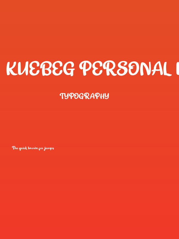 Kuebeg Personal Use Poster