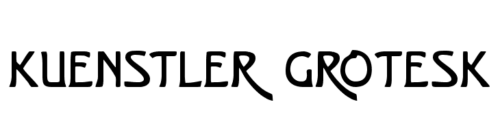 Kuenstler Grotesk  Frei Schriftart Herunterladen