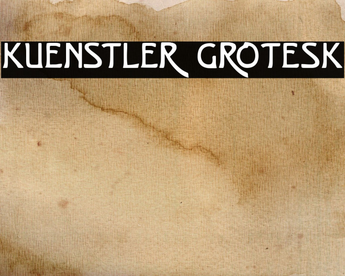 Kuenstler Grotesk Example 1