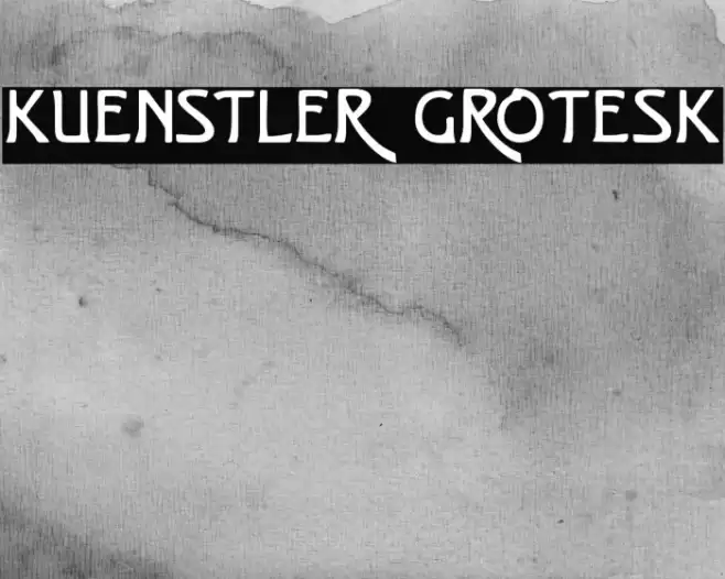 Kuenstler Grotesk Font examples