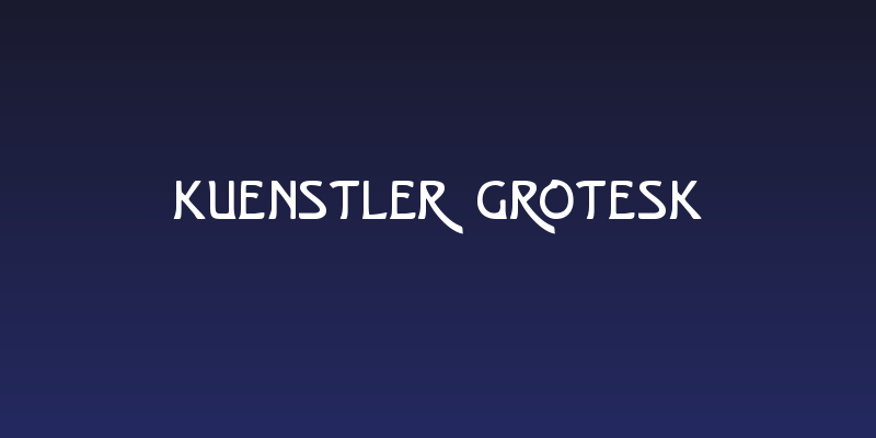 Kuenstler Grotesk Social Header