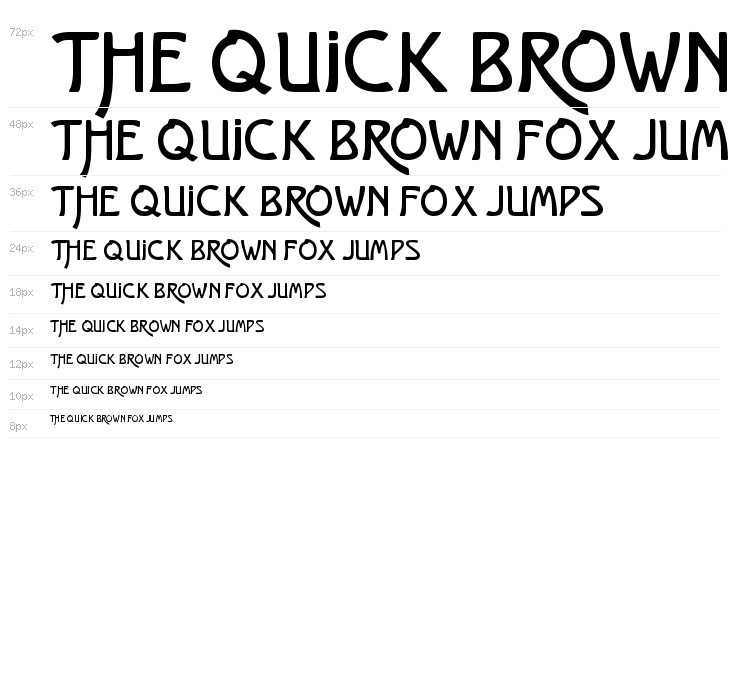 Kuenstler Grotesk Waterfall