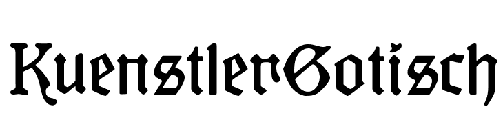 KuenstlerGotisch  नि: शुल्क फ़ॉन्ट्स डाउनलोड