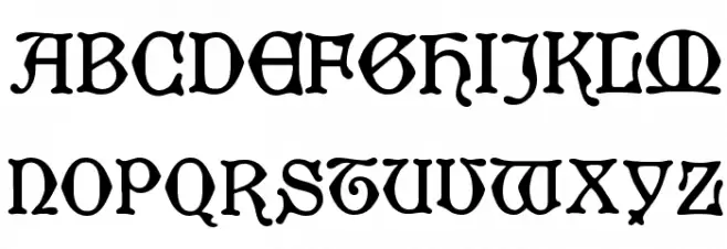 KuenstlerGotisch 字体 大写