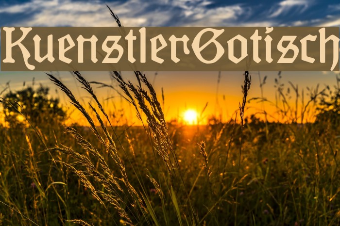 KuenstlerGotisch Example 1