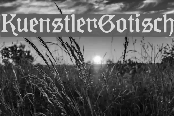 KuenstlerGotisch Font examples