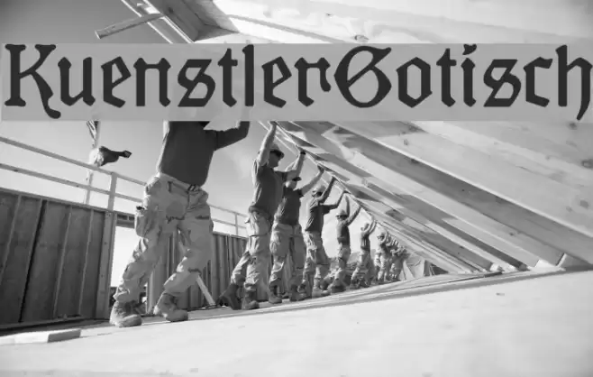 KuenstlerGotisch Font examples