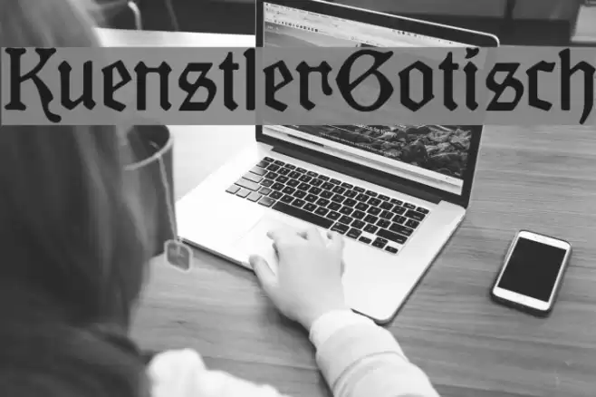 KuenstlerGotisch Font examples