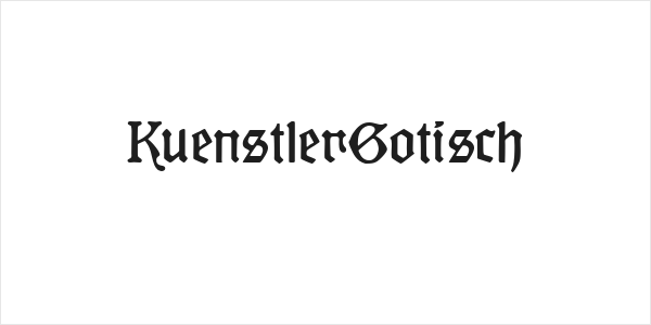 KuenstlerGotisch Logo