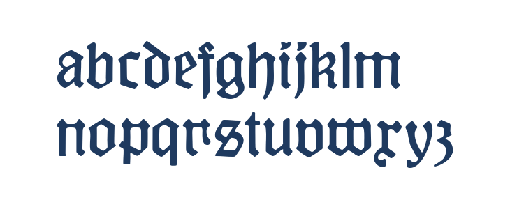 KuenstlerGotisch Lowercase