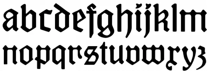 KuenstlerGotisch Font LOWERCASE