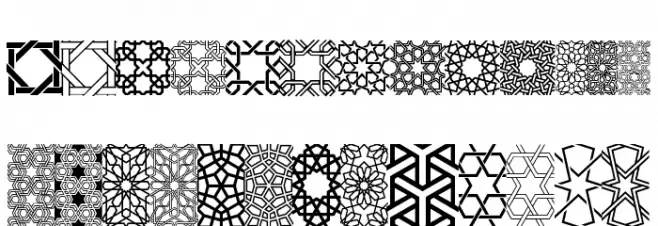KufiPattern Polices MAJUSCULES