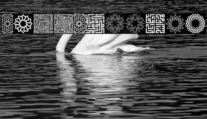 KufiPattern Font examples