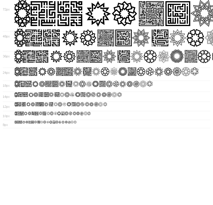 KufiPattern Waterfall