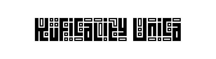 Kuficality Unica  नि: शुल्क फ़ॉन्ट्स डाउनलोड