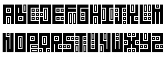 Kuficality Unica Font UPPERCASE