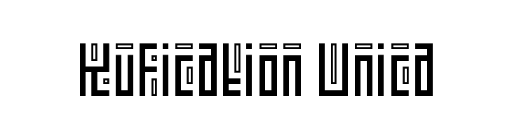 Kufication Unica  font caratteri gratis