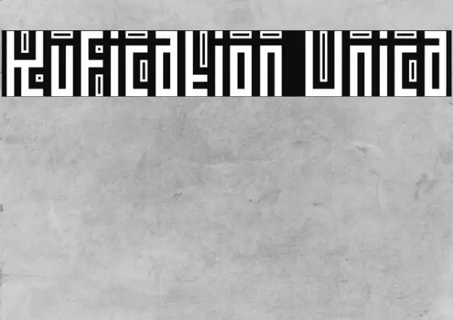 Kufication Unica Font examples