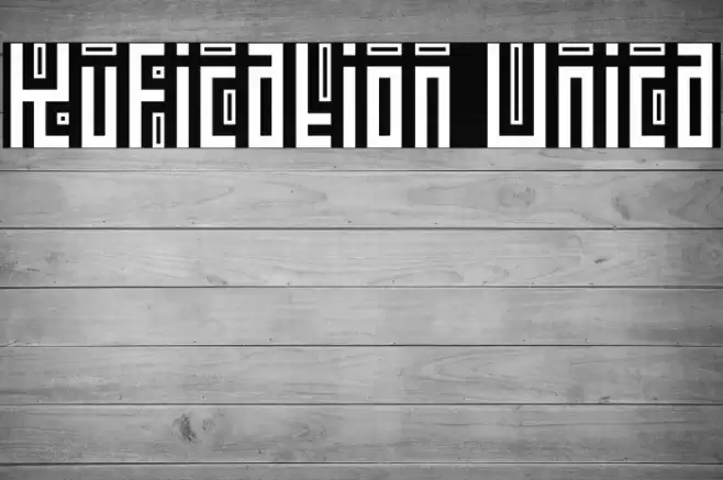 Kufication Unica Font examples