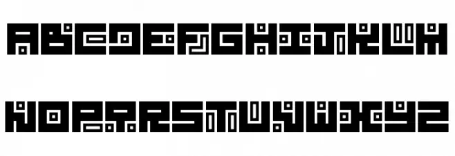 Kuficology Unica フォント 大文字
