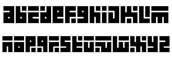 Kuficology Font LOWERCASE