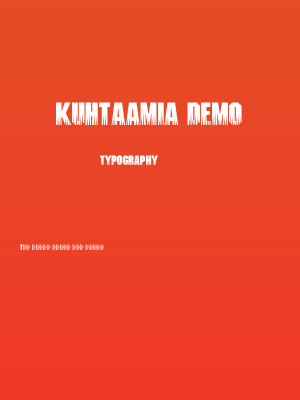 Kuhtaamia DEMO Poster