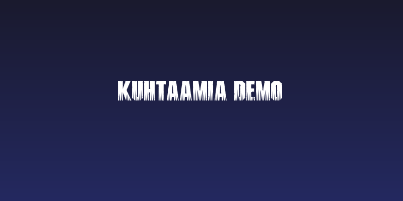 Kuhtaamia DEMO Social Header