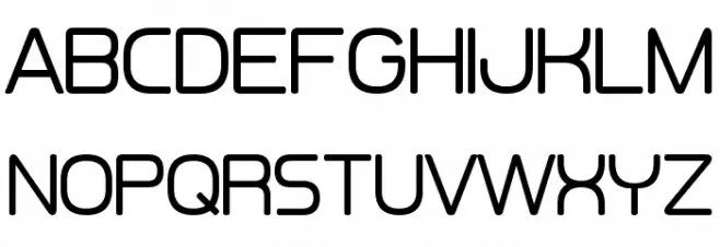 Kuiper Belt Font UPPERCASE