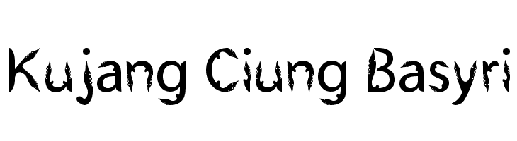 Kujang Ciung Basyri  font caratteri gratis