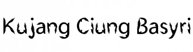 Kujang Ciung Basyri  Скачать бесплатные шрифты