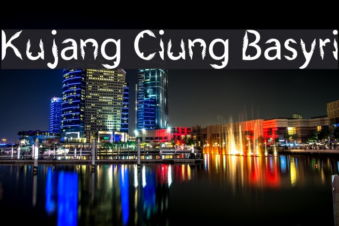 Kujang Ciung Basyri Font examples