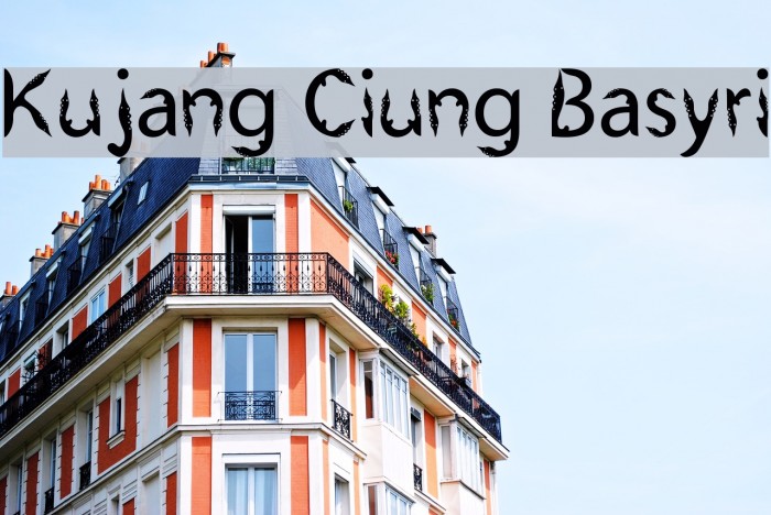 Kujang Ciung Basyri Font examples