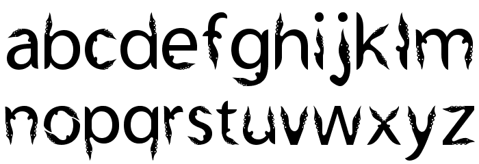 Kujang Ciung Basyri Font LOWERCASE