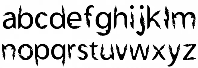 Kujang Ciung Basyri Font LOWERCASE