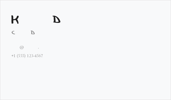 Kujiwara Demo Business Card