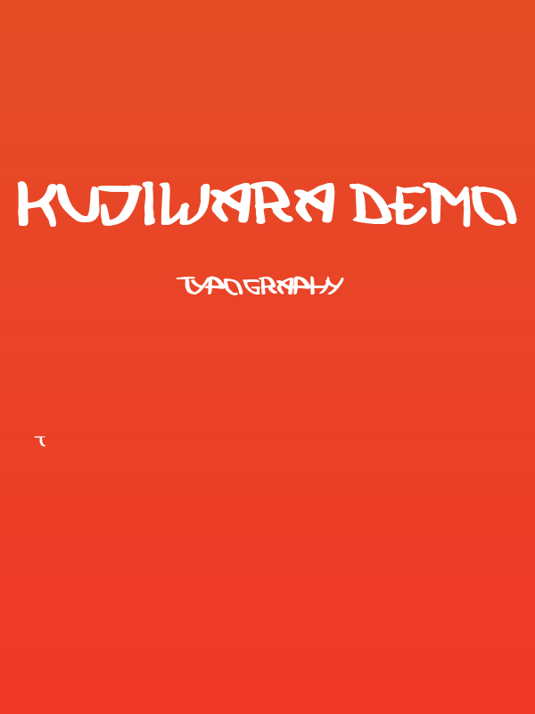Kujiwara Demo Poster