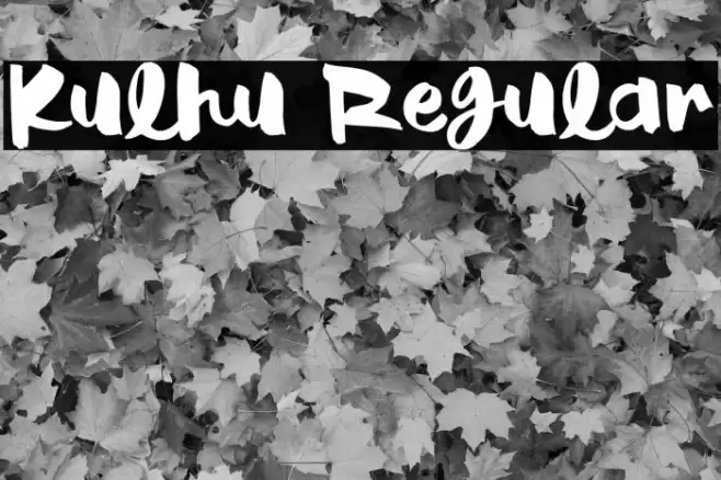 Kulhu Regular Font examples