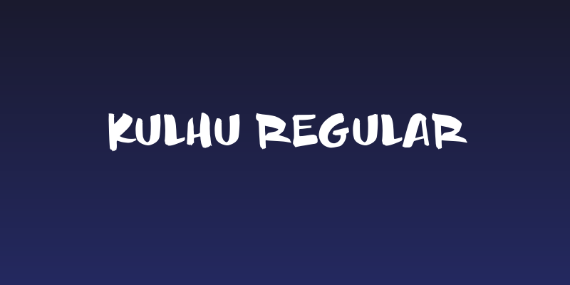 Kulhu Regular Social Header