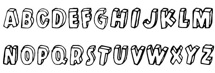 Kulminoituva Font LOWERCASE
